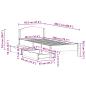 Preview: Massivholzbett ohne Matratze 90x200 Kiefernholz