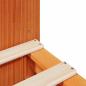 Preview: Massivholzbett ohne Matratze Wachsbraun 200x200 Massivholz