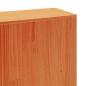 Preview: Massivholzbett ohne Matratze Wachsbraun 200x200 Massivholz