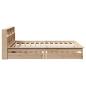 Preview: Massivholzbett mit Regal ohne Matratze 140x200 cm Kiefernholz