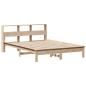 Preview: Massivholzbett mit Regal ohne Matratze 140x200 cm Kiefernholz
