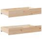 Preview: Massivholzbett mit Regal ohne Matratze 140x200 cm Kiefernholz
