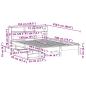 Preview: Massivholzbett mit Regal ohne Matratze 140x200 cm Kiefernholz