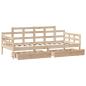 Preview: Tagesbett mit Schubladen 80x200 cm Massivholz Kiefer