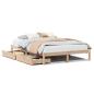 Preview: Massivholzbett ohne Matratze 160x200 cm Kiefernholz