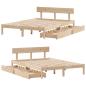 Preview: Massivholzbett ohne Matratze 160x200 cm Kiefernholz