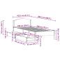 Preview: Massivholzbett ohne Matratze 100x200 cm Kiefernholz
