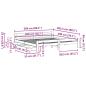 Preview: Massivholzbett ohne Matratze 200x200 cm Kiefernholz