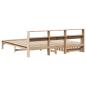 Preview: Massivholzbett mit Regal ohne Matratze 200x200 cm Kiefernholz