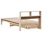 Preview: Massivholzbett mit Regal ohne Matratze 90x200 cm Kiefer
