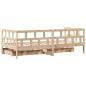 Preview: Tagesbett mit Schubladen 90x200 cm Massivholz Kiefer