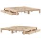 Preview: Massivholzbett ohne Matratze 180x200 Kiefernholz
