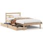 Preview: Massivholzbett ohne Matratze 90x200 Kiefernholz