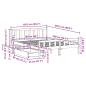 Preview: Massivholzbett ohne Matratze 160x200 cm Kiefernholz