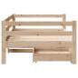 Preview: Tagesbett mit Schubladen 90x200 cm Massivholz Kiefer
