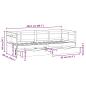 Preview: Tagesbett mit Schubladen 80x200 cm Massivholz Kiefer