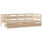 Preview: Tagesbett mit Schubladen 80x200 cm Massivholz Kiefer