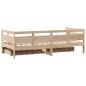 Preview: Tagesbett mit Schubladen 80x200 cm Massivholz Kiefer