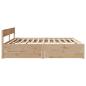 Preview: Massivholzbett ohne Matratze 200x200 cm Kiefer