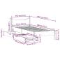 Preview: Massivholzbett mit Schubladen Weiß 90x200 cm Kiefer
