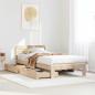 Preview: ARDEBO.de - Massivholzbett ohne Matratze 90x200 Kiefernholz