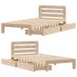 Preview: Massivholzbett ohne Matratze 90x200 Kiefernholz