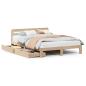 Preview: Massivholzbett ohne Matratze 150x200 cm Kiefernholz