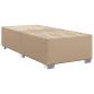 Preview: Boxspringbett mit Matratze Cappuccino-Braun 90x200cm Kunstleder