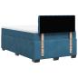 Preview: Boxspringbett mit Matratze Blau 120x190 cm Samt