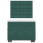 Preview: Boxspringbett mit Matratze Dunkelgrün 90x200 cm Samt
