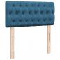 Preview: Boxspringbett mit Matratze Blau 100x200 cm Samt