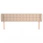 Preview: Kopfteil mit Ohren Cappuccino-Braun 183x23x78/88 cm Kunstleder