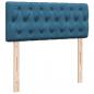 Preview: Boxspringbett mit Matratze Dunkelblau 120x200 cm Samt