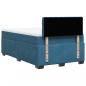 Preview: Boxspringbett mit Matratze Dunkelblau 120x200 cm Samt