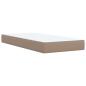 Preview: Boxspringbett mit Matratze Cappuccino-Braun 90x190cm Kunstleder