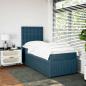 Preview: Boxspringbett mit Matratze Blau 90x200 cm Samt