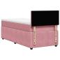 Preview: Boxspringbett mit Matratze Rosa 90x200 cm Samt