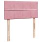 Preview: Boxspringbett mit Matratze Rosa 90x200 cm Samt