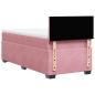 Preview: Boxspringbett mit Matratze Rosa 90x200 cm Samt