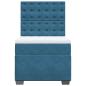 Preview: Boxspringbett mit Matratze Blau 90x190 cm Samt