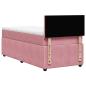 Preview: Boxspringbett mit Matratze Rosa 90x200 cm Samt
