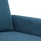 Preview: 3-Sitzer-Sofa Blau 180 cm Samt