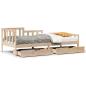 Preview: Tagesbett mit Schubladen 80x200 cm Massivholz Kiefer