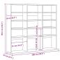 Preview: CD-Regal Altholz-Optik 100x23x89,5 cm Holzwerkstoff