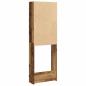 Preview: Waschmaschinenregal Altholz-Optik 64x24x190 cm