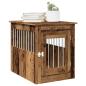 Preview: ARDEBO.de - Hundekäfig im Möbelstil Altholz-Optik 55x75x65 cm Holzwerkstoff