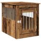 Preview: Hundekäfig im Möbelstil Altholz-Optik 55x75x65 cm Holzwerkstoff
