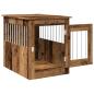 Preview: Hundekäfig im Möbelstil Altholz-Optik 55x75x65 cm Holzwerkstoff