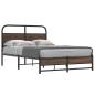Preview: ARDEBO.de - Bettgestell ohne Matratze 120x200 cm Braun Eichen-Optik