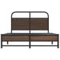Preview: Bettgestell ohne Matratze 120x200 cm Braun Eichen-Optik
